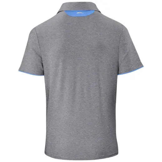 Mens Cypress Golf Shirt Grey Back